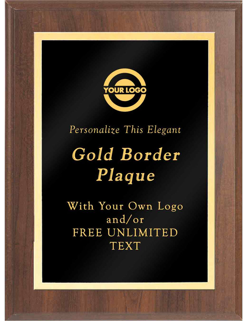 Cherry Classic Gold Border Plaque