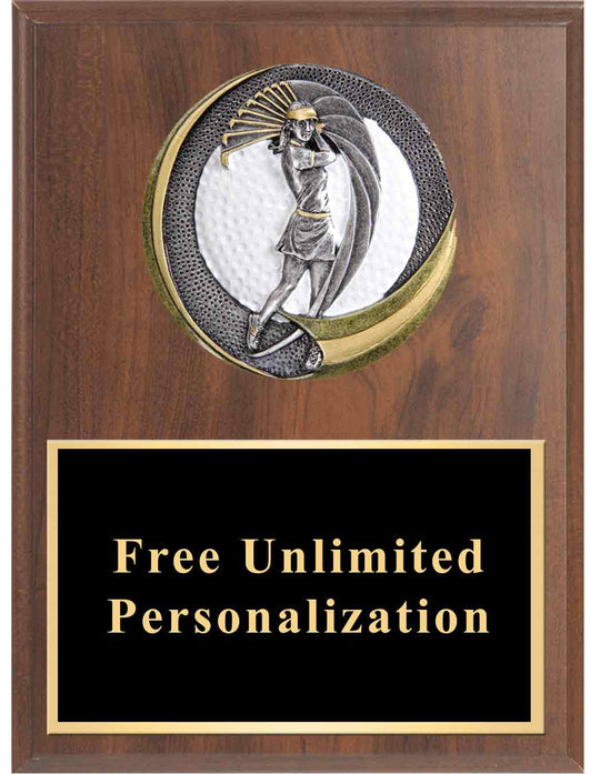 Motion Xtreme Golf Plaque - Female