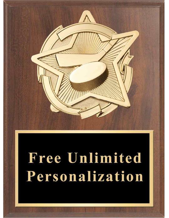Gold Star Hockey Standout Plaque