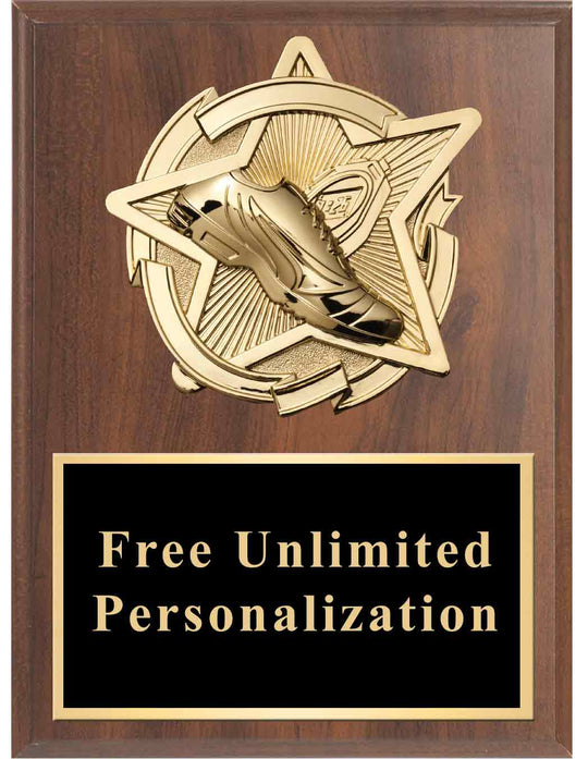Gold Star Track Standout Plaque