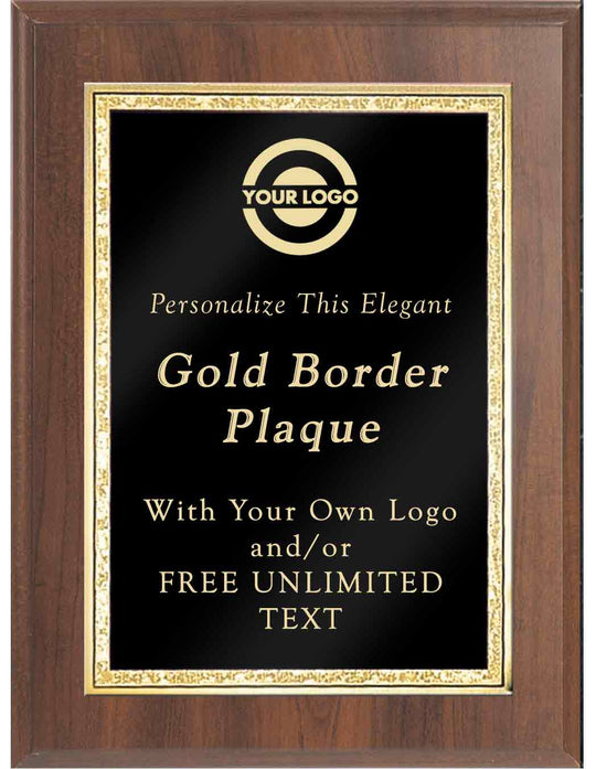 Classic Double Gold Border Plaques