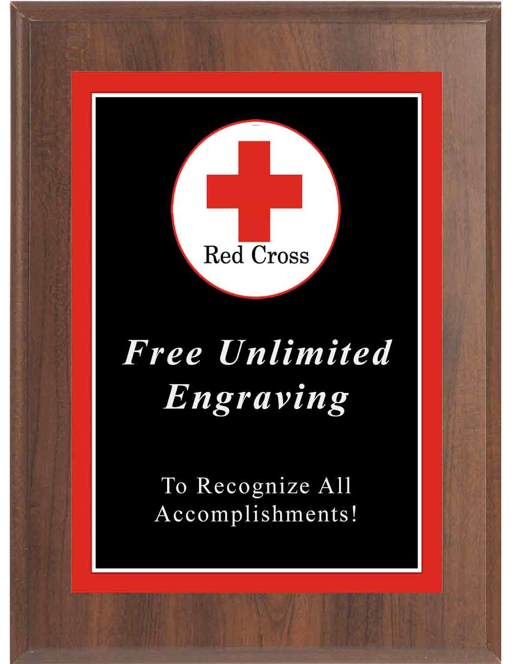 Cherry Sport Photo Red Cross Plaque