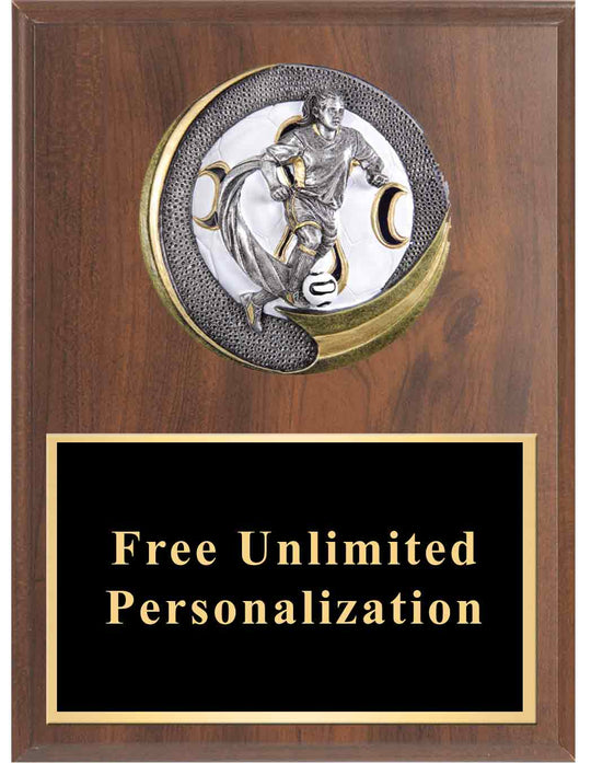 Motion Xtreme Soccer Plaque - Female