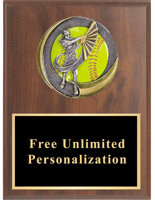 Motion Xtreme Softball Plaque