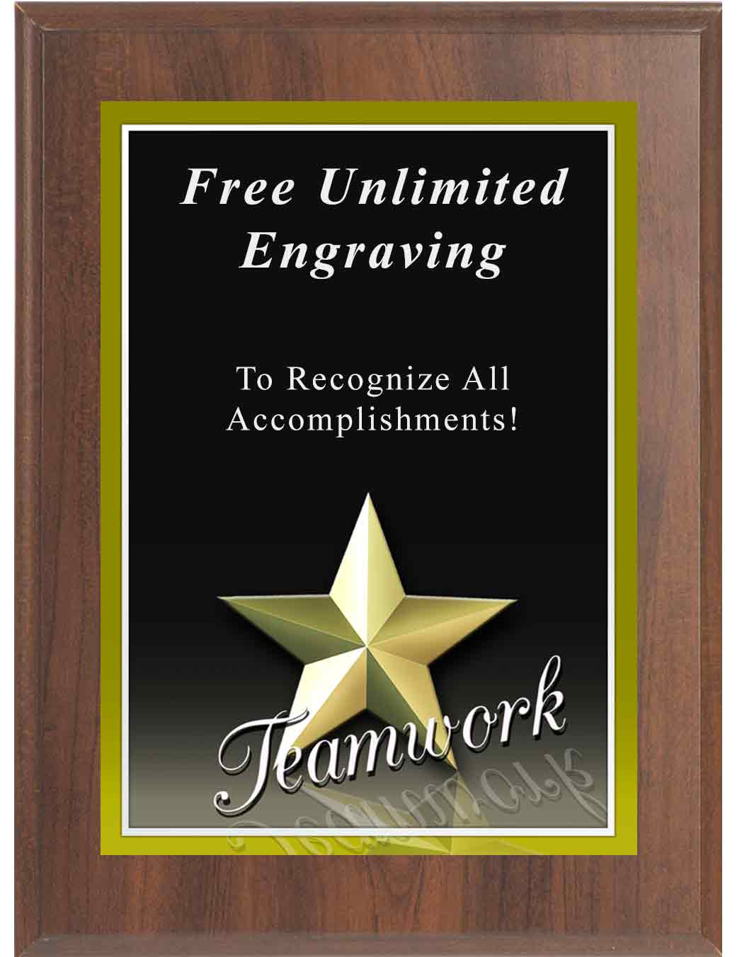 Cherry Sport Photo Teamwork Plaque