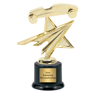 Classic Pinewood Derby Trophy
