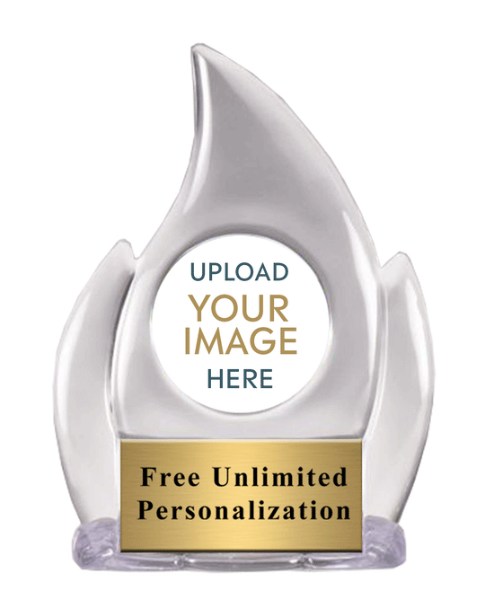 Clear Flame Custom Insert Award