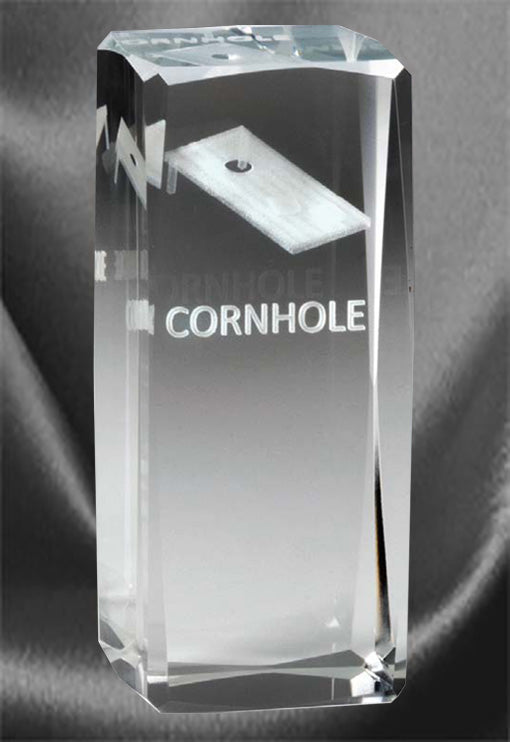 3D Cornhole Board Crystal