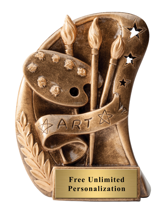 Star Curved Art Trophy