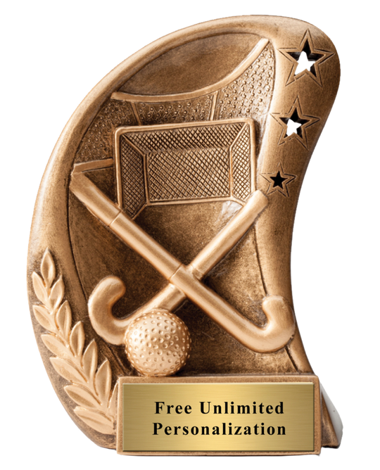 Star Curved Field Hockey Trophy