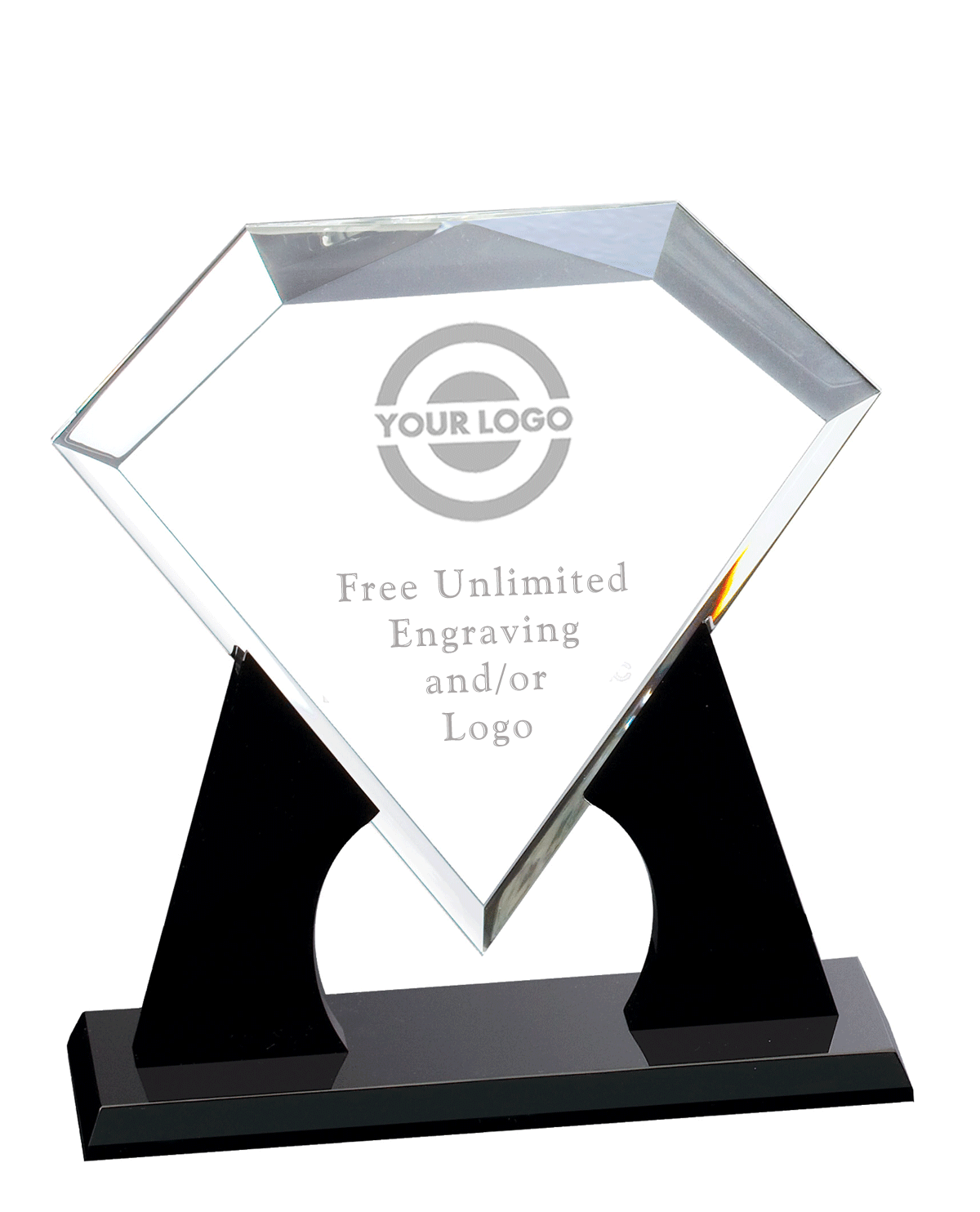 Paramount Diamond Acrylic Award – Clear