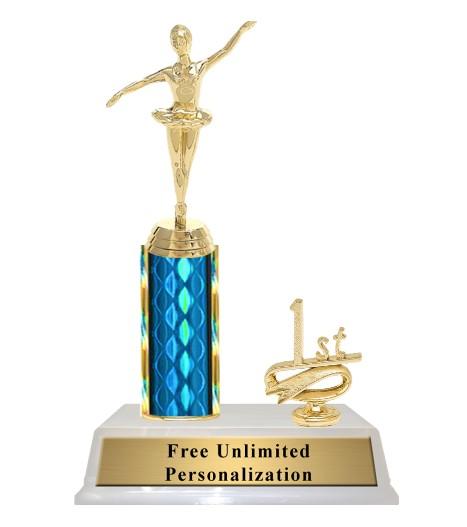 Dance Column Trophy With Trim