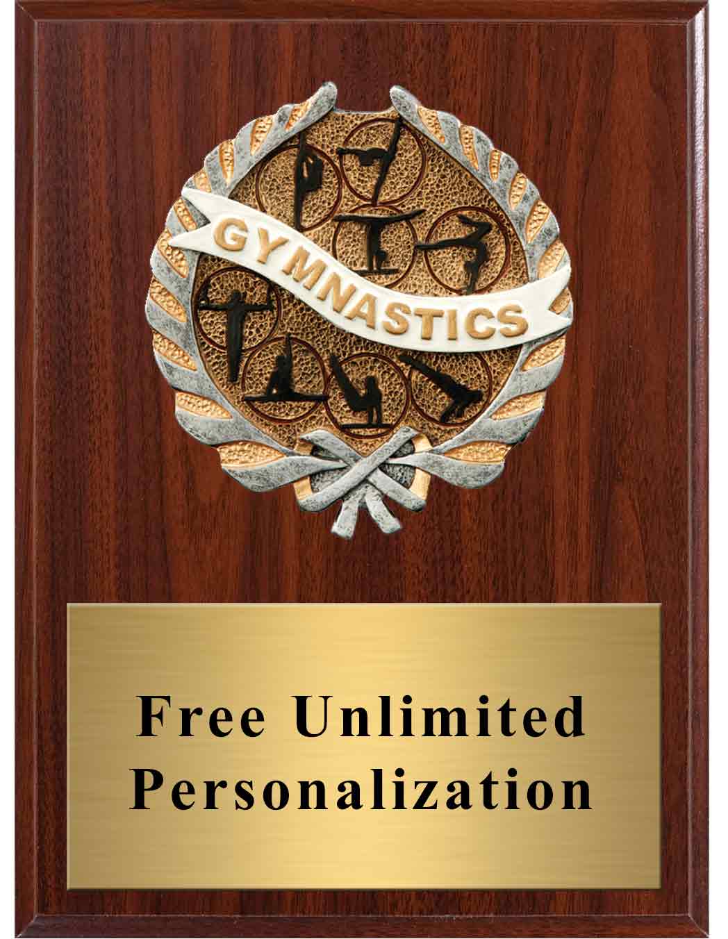 Dark Cherry Gymnastics Millennium Plaque