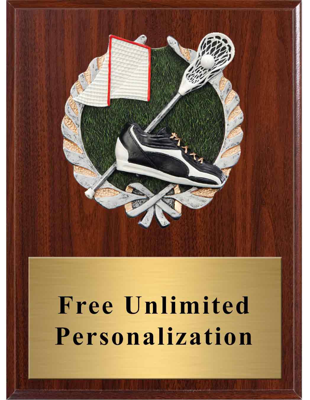 Dark Cherry Lacrosse Millennium Plaque