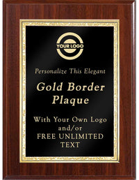 Classic Double Gold Border Plaques