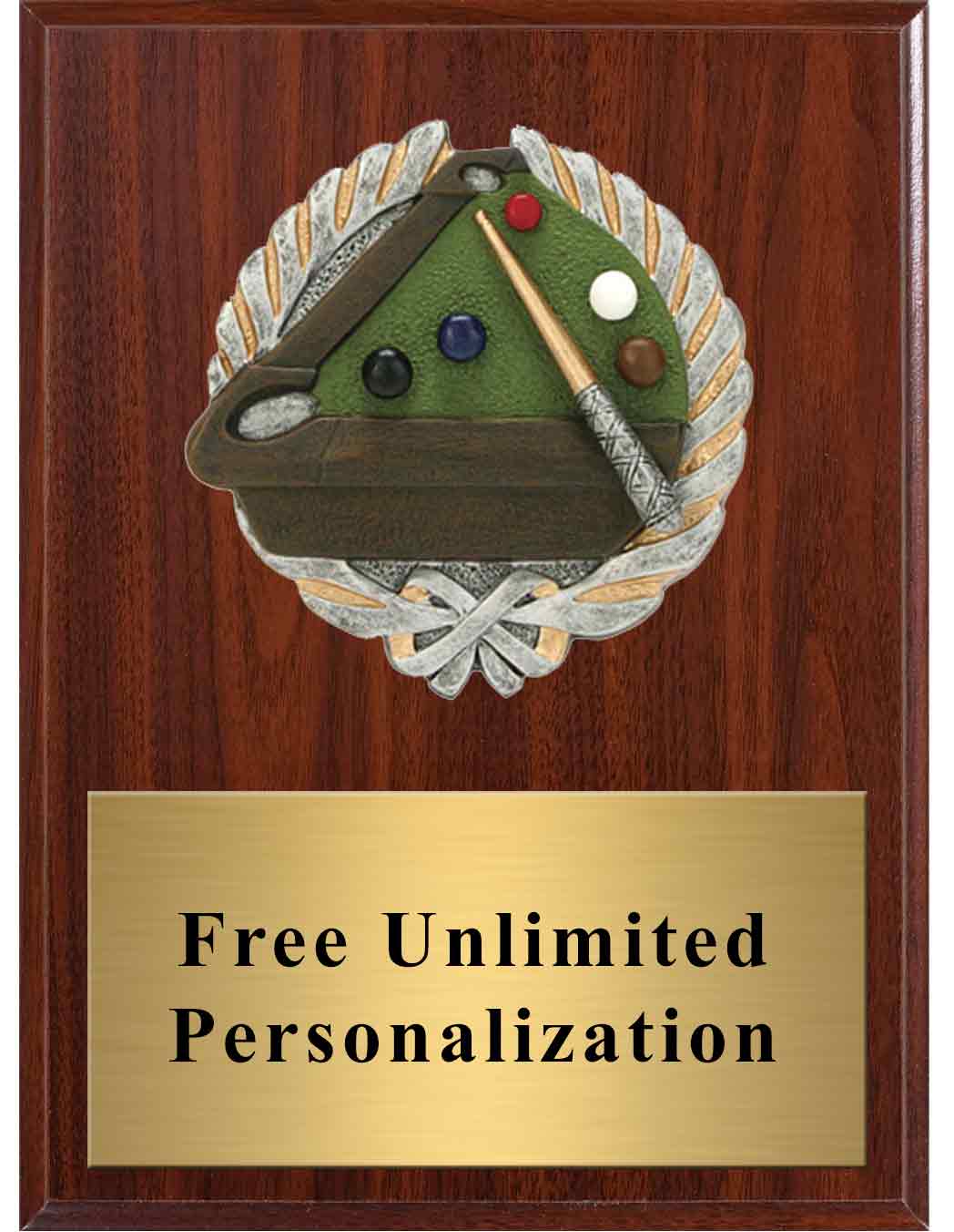 Dark Cherry Pool Millennium Plaque