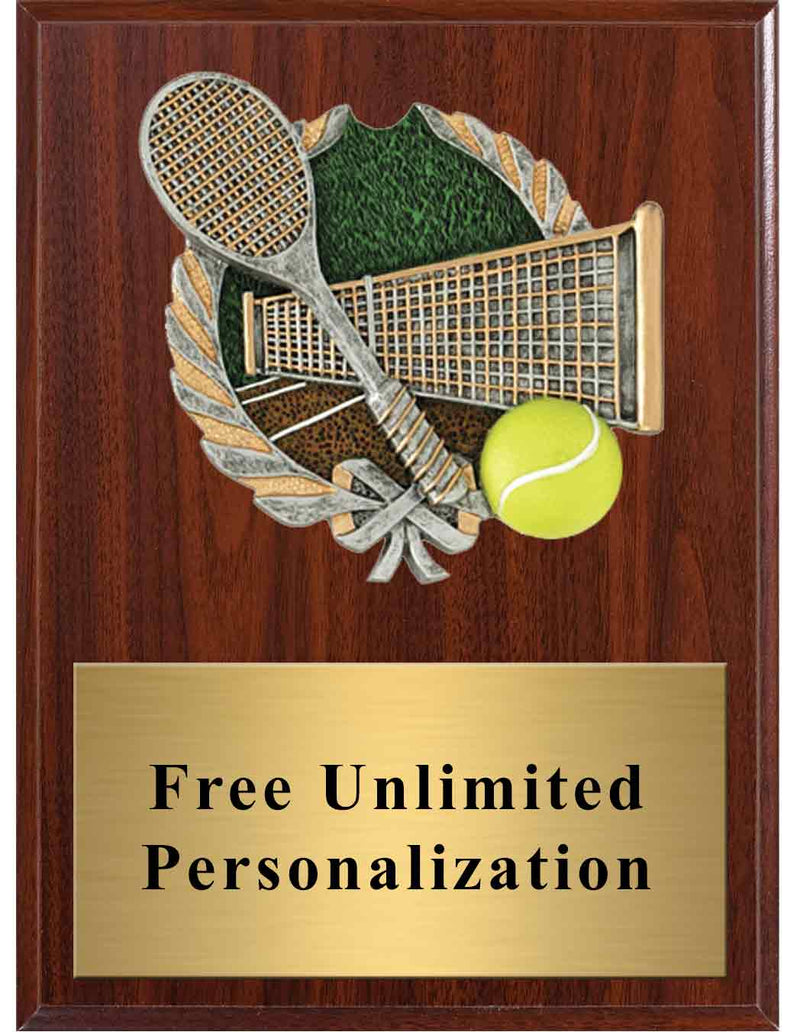 Dark Cherry Tennis Millennium Plaque