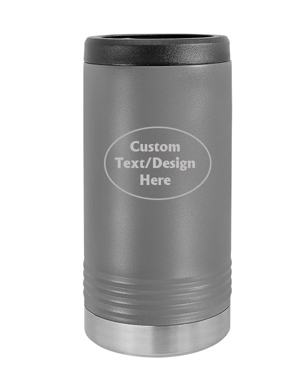 Dark Grey Custom Insulated SLIM Can Holder