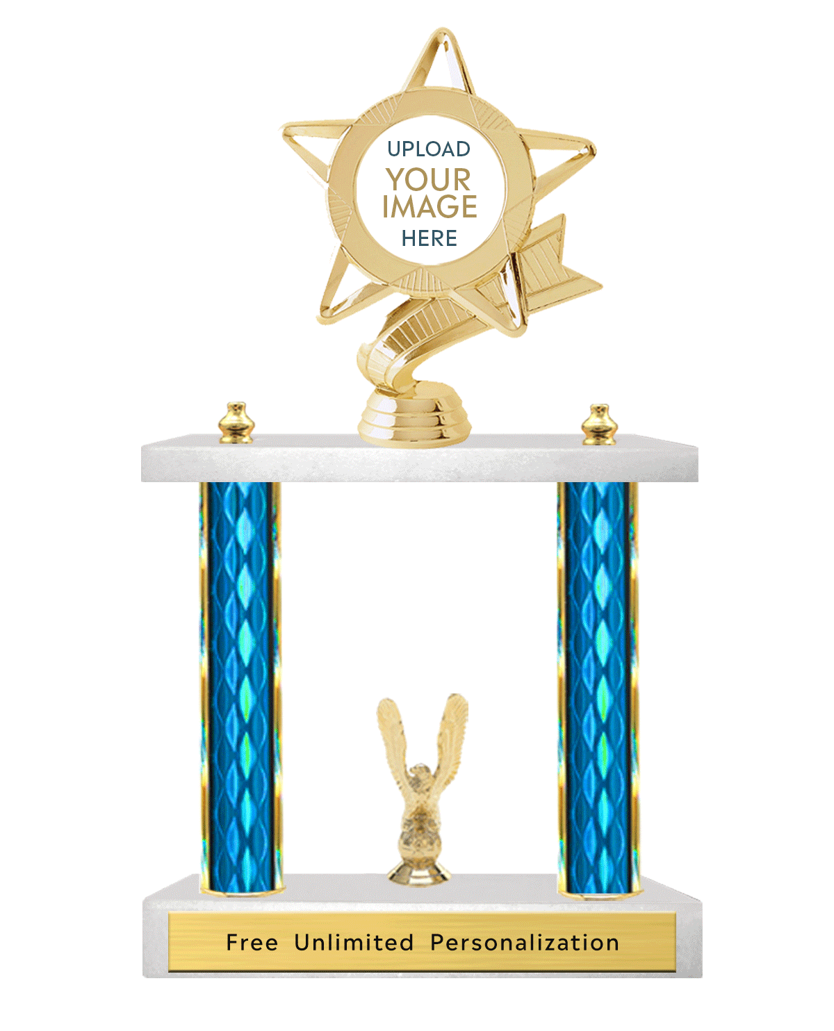 Custom Insert Trophy Double Column Custom Insert Trophy