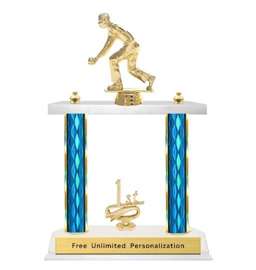 Double Column Trophy - Bocce
