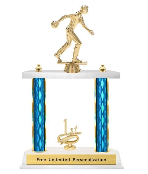 Double Column Trophy - Bowling