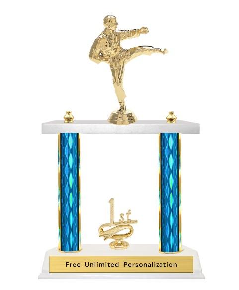 Double Column Trophy - Martial Arts