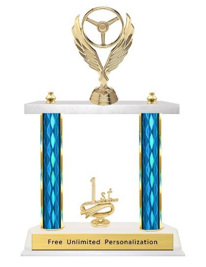 Double Column Trophy - Racing
