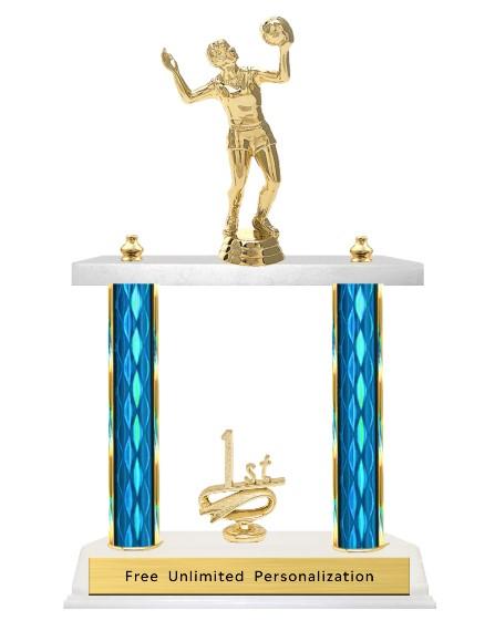 Double Column Trophy - Volleyball