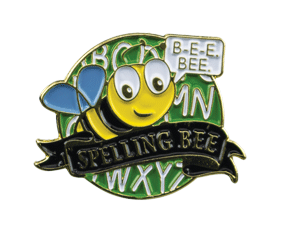 Color Fill Spelling Bee Lapel Pin