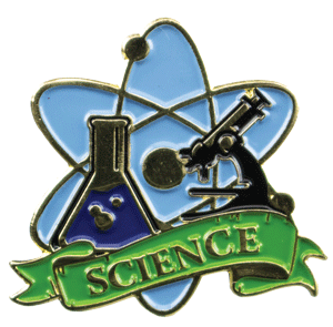 Color Fill Science Lapel Pin