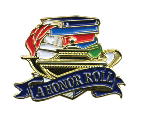 Color Fill A Honor Roll Lapel Pin