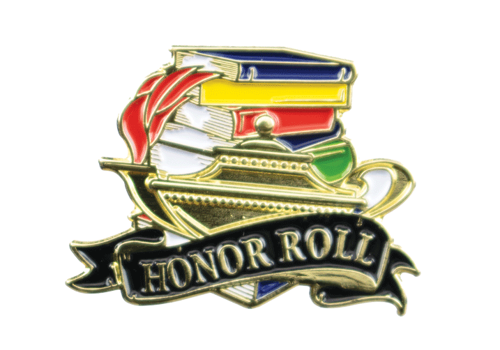 Color Fill Honor Roll Lapel Pin