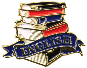 Color Fill English Lapel Pin