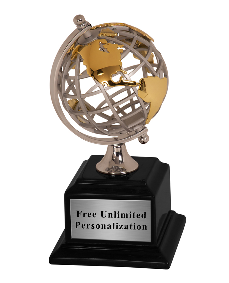 Metal Globe Team Recognition Award