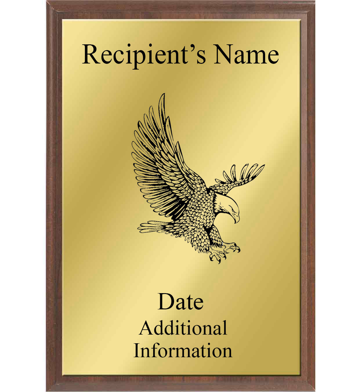 Eagle Silhouette Plaque