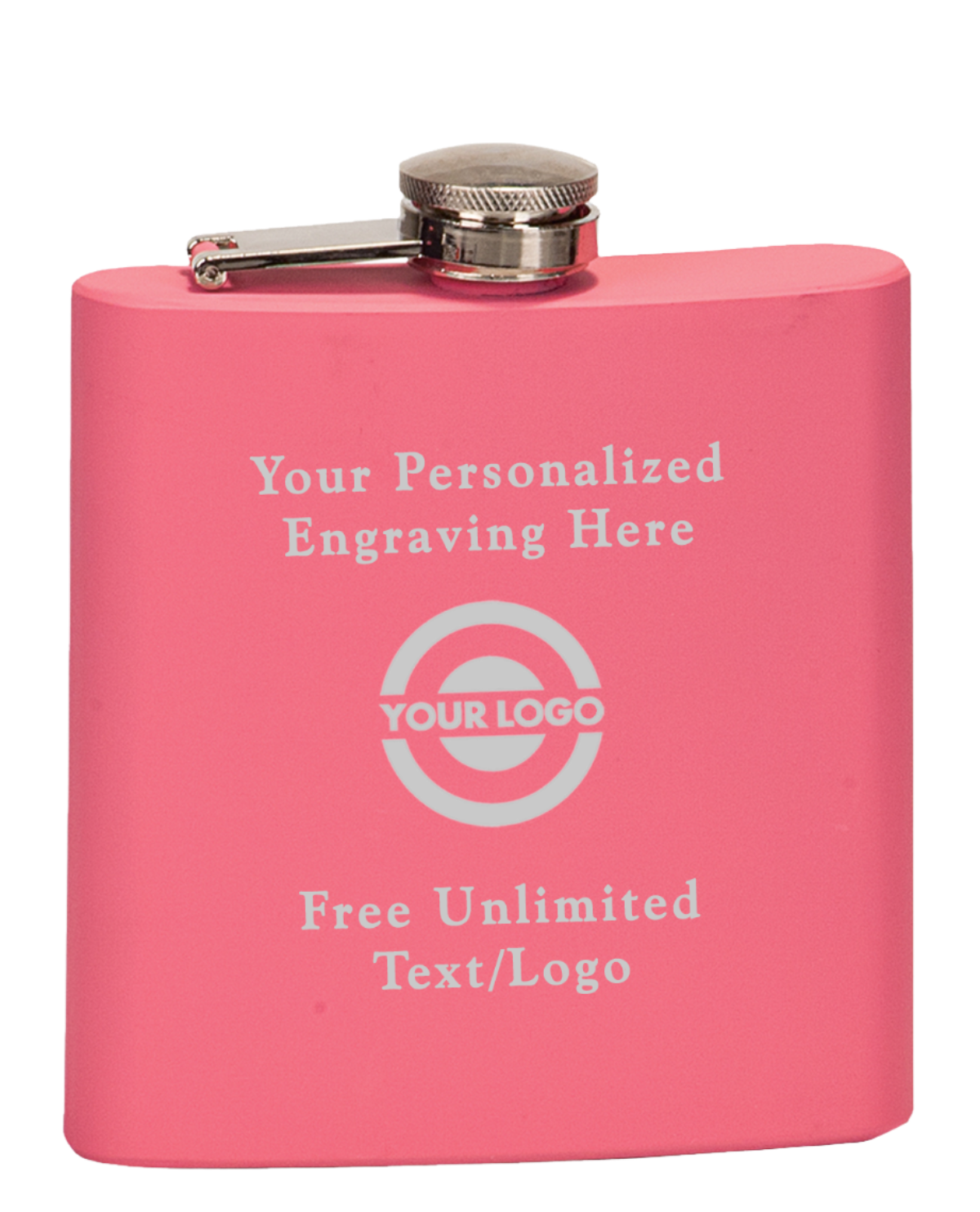 Pink Flask Personalized Stainless Steel Flask