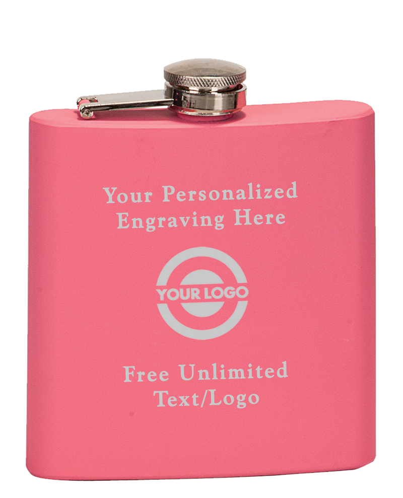 Pink Personalized Stainless Steel Flask