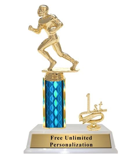 Football Column Trophy With Trim