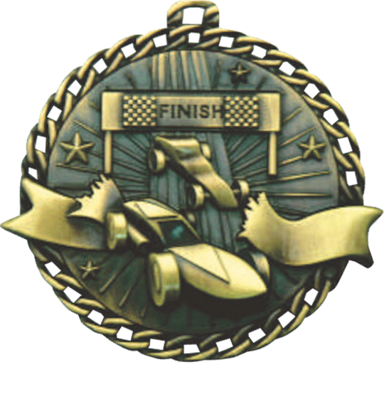 Ribbon Burst Derby Medal
