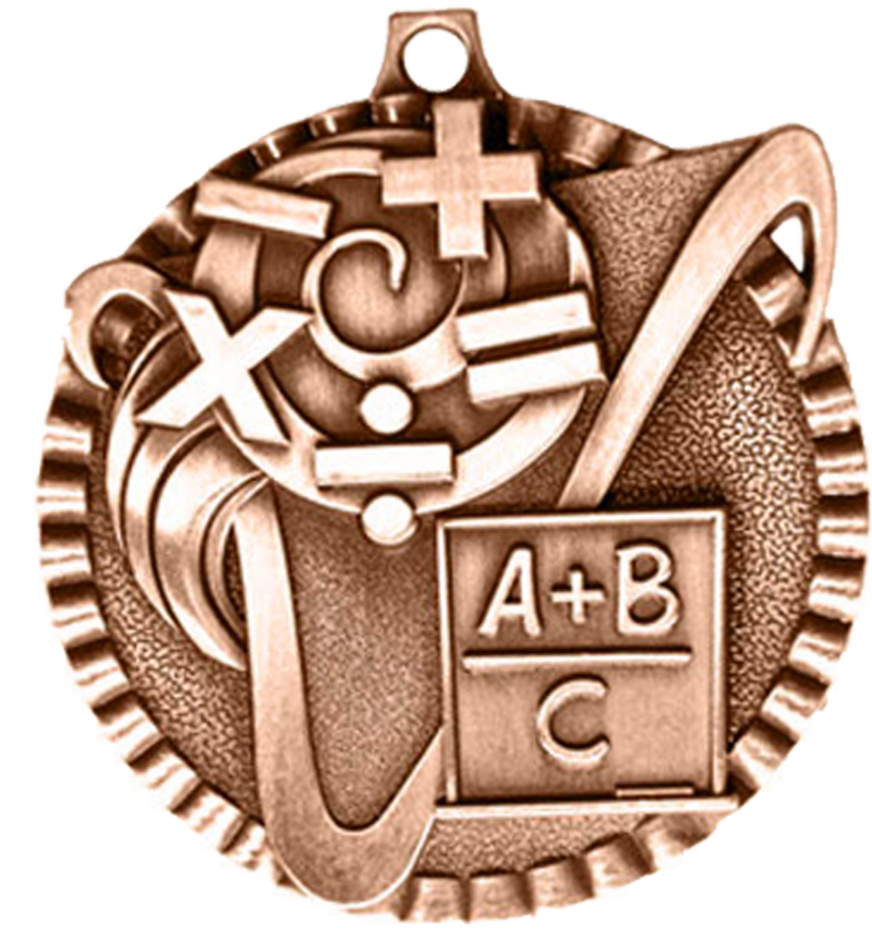Bronze Victory Scene Math Medal