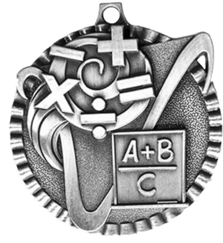 Silver Victory Scene Math Medal