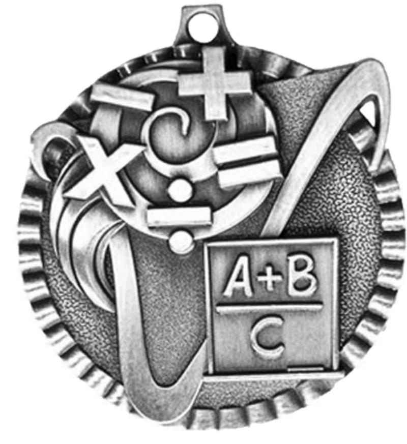 Silver Victory Scene Math Medal