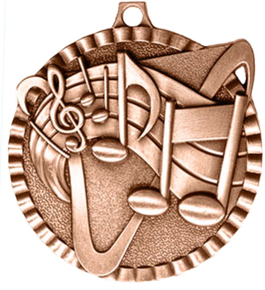 Bronze Victory Scene Music Medal