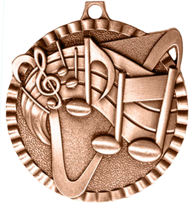 Bronze Victory Scene Music Medal