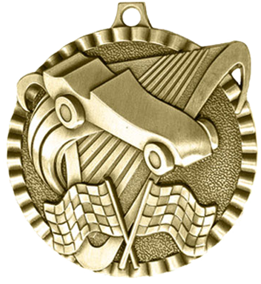 Gold Victory Scene Derby Medal