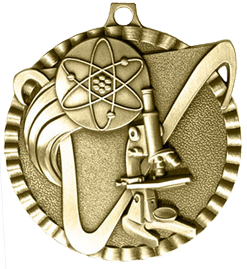Gold Victory Scene Science Medal