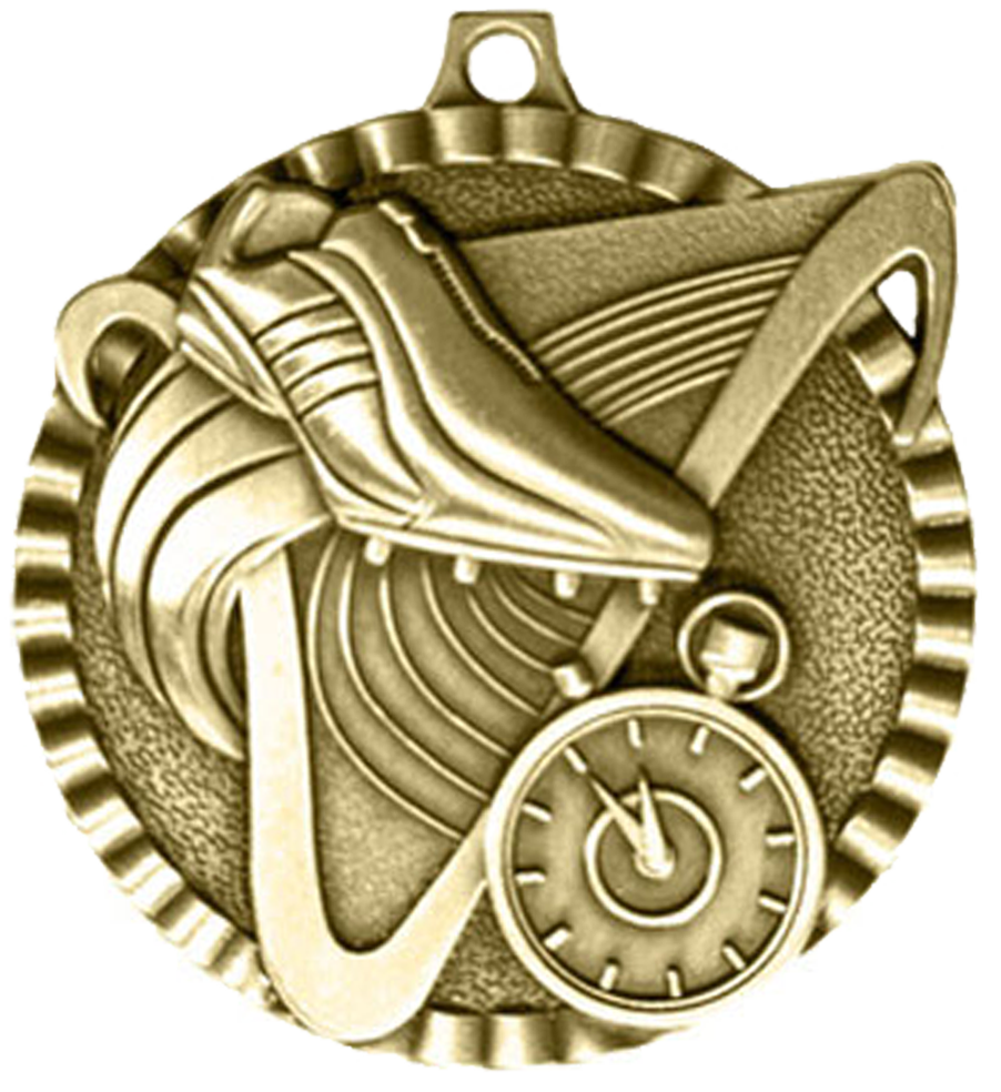 Gold Victory Scene Track Medal