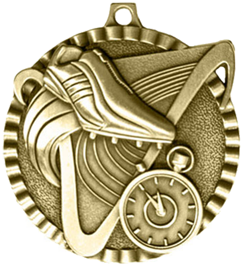 Gold Victory Scene Track Medal
