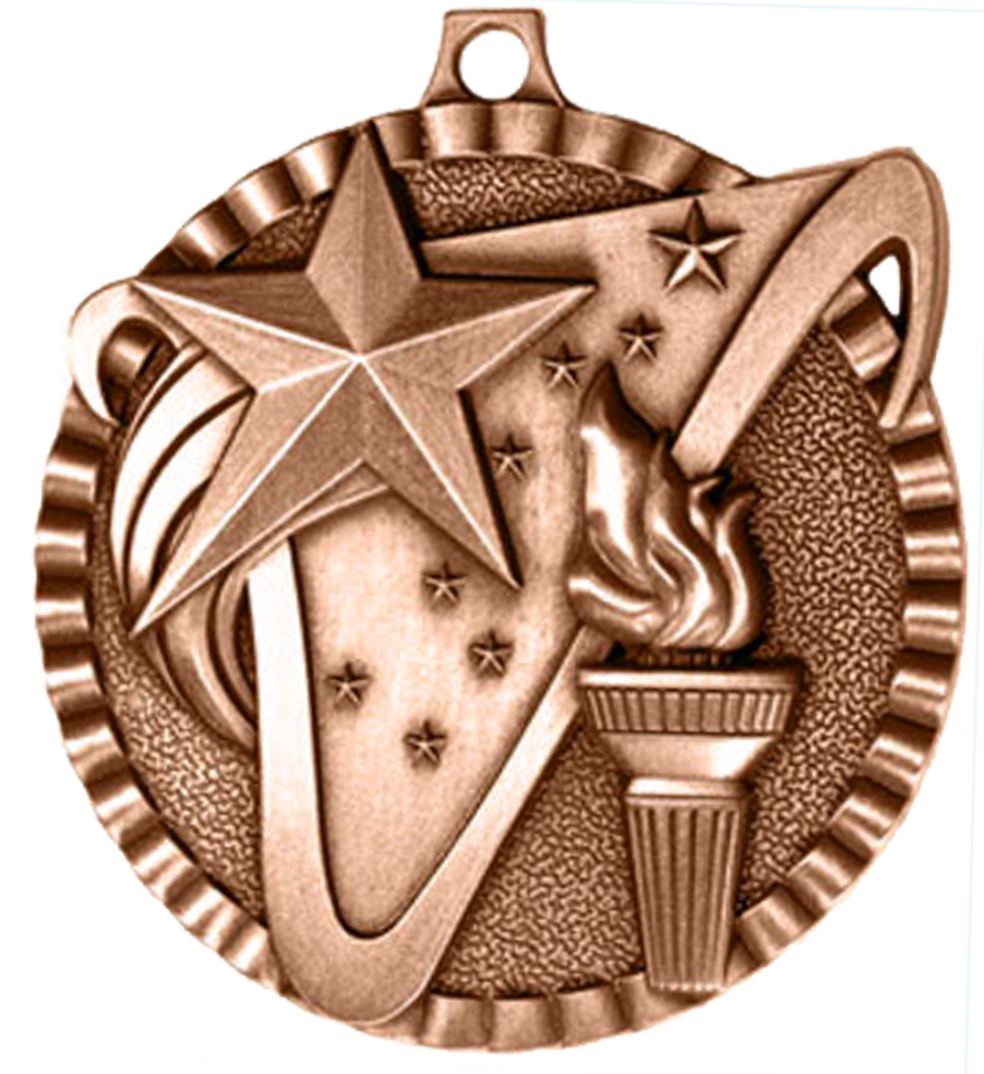 Bronze Victory Scene Torch Medal