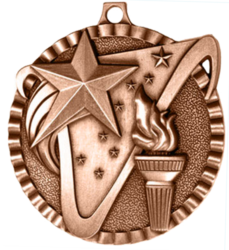 Bronze Victory Scene Torch Medal